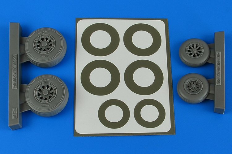 Aires 4843 A-26B/C (B-26B/C) Invader wheels & paint masks lat 1/48 ICM