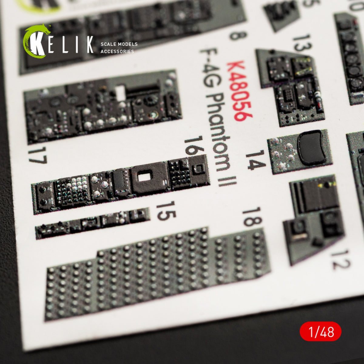KELIK K48056 F-4G INTERIOR 3D DECALS FOR MENG KIT 1/48 – image 4