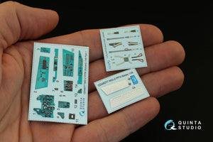 Quinta Studio QD48002 Yak-1 (early production) 3D-Printed &amp;amp; colored Interior on decal paper (for all kits) 1/48 – image 3