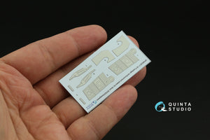 Quinta Studio QP48026 F-16 block 30/32 reinforcement plates (Hasegawa) 1/48 – zdjęcie 3