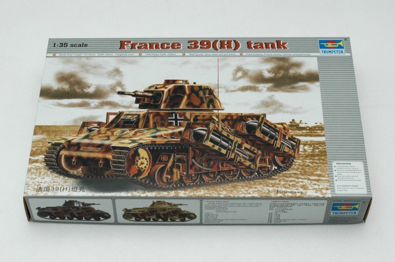 Trumpeter 00352 France 39(H) TANK SA 38 37mm gun 1/35 – image 2