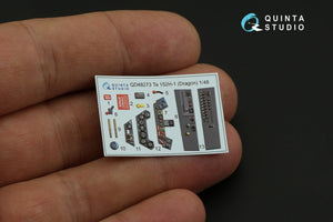 Quinta Studio QD48273 Ta 152H 3D-Printed &amp;amp; colored Interior on decal paper (Dragon) 1/48 – image 3
