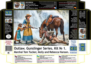 Master Box 35203 Outlaw. Gunslinger #1: Marshal Tom Tucker, Molly and Rebecca Hanson 1/35 – zdjęcie 2