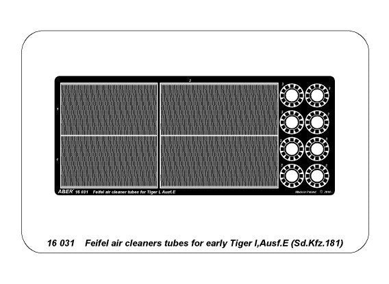 Aber 16031 Feifel air cleaners tubes for early Tiger I 1/16 – image 12