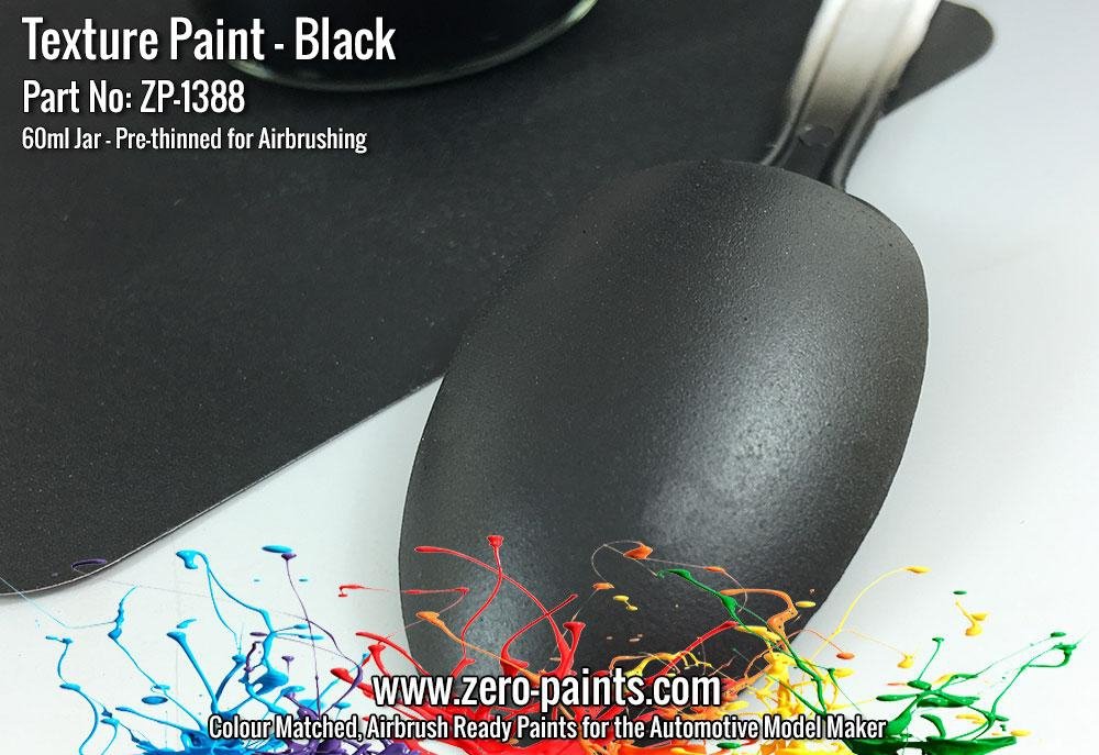 Zero Paints ZP-1388 Black Textured Paint - 60ml (Engines, Interiors etc) – zdjęcie 2