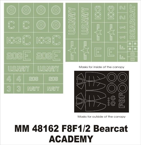 Montex MM48162 F8F1/2 Bearcat ACADEMY 1/48