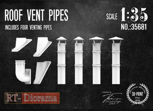 RT-Diorama 35681 Roof Vent Pipes 1/35 – Bild 2