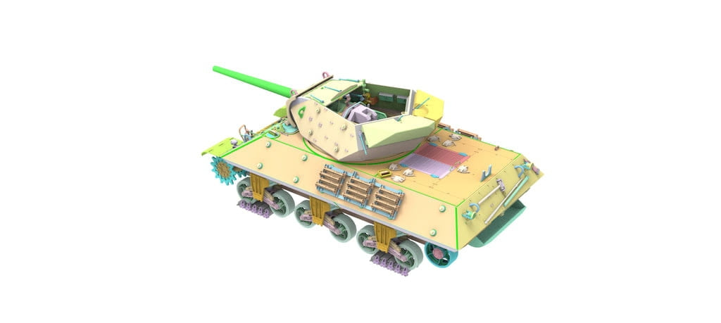 Andy&amp;#39;s Hobby Headquarters AHHQ-006 M10 Wolverine US Tank Destroyer 1/16 – zdjęcie 6