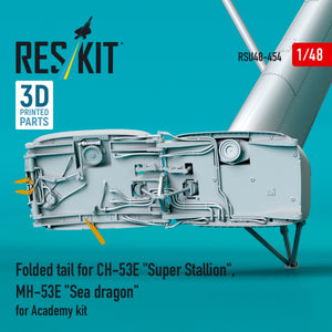 RESKIT RSU48-0454 Folded tail for CH-53E &amp;quot;Super Stallion&amp;quot;, MH-53E &amp;quot;Sea dragon&amp;quot; for Academy kit (3D printed) 1/48 – zdjęcie 2