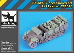 Black Dog T72078 Sd.Kfz 7 accessories set for Revell 1/72 – zdjęcie 2