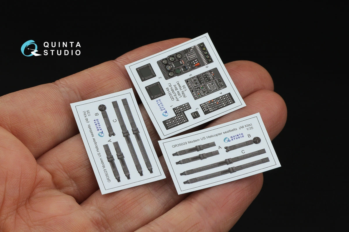 Quinta Studio QD35148 AH-6J/MH-6J 3D-Printed &amp;amp; coloured Interior on decal paper (Kitty Hawk) 1/35 – zdjęcie 10