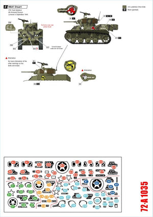 Star Decals 72-A1035 US M5A1 Stuart. 1/72 – image 2