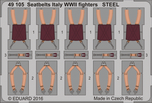 Eduard BIG49343 Seatbelts WWII Axis AF STEEL 1/48 – zdjęcie 3