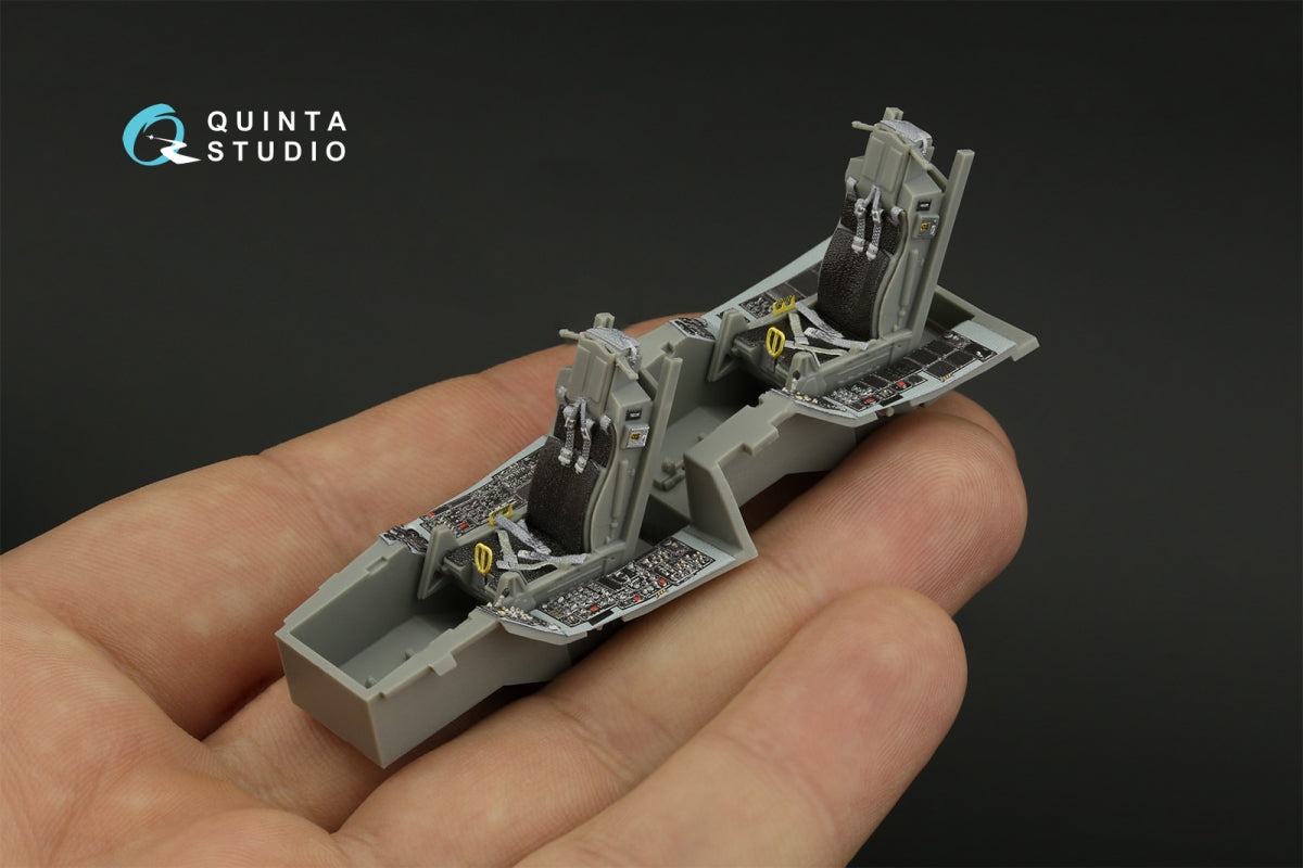 Quinta Studio QD48419 F-16D block 40 3D-Printed &amp;amp; colored Interior on decal paper (Kinetic 2022 tool) 1/48 – image 8