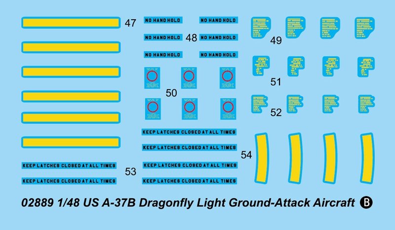 Trumpeter 02889 US A-37B Dragonfly Light Ground-Attack Aircraft 1/48 – zdjęcie 5