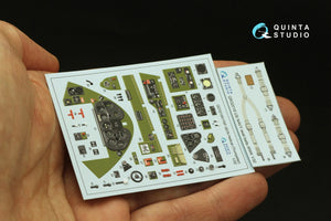 Quinta Studio QD32189 F6F-3E/N Hellcat 3D-Printed colored Interior on decal paper (Trumpeter) 1/32 – image 3