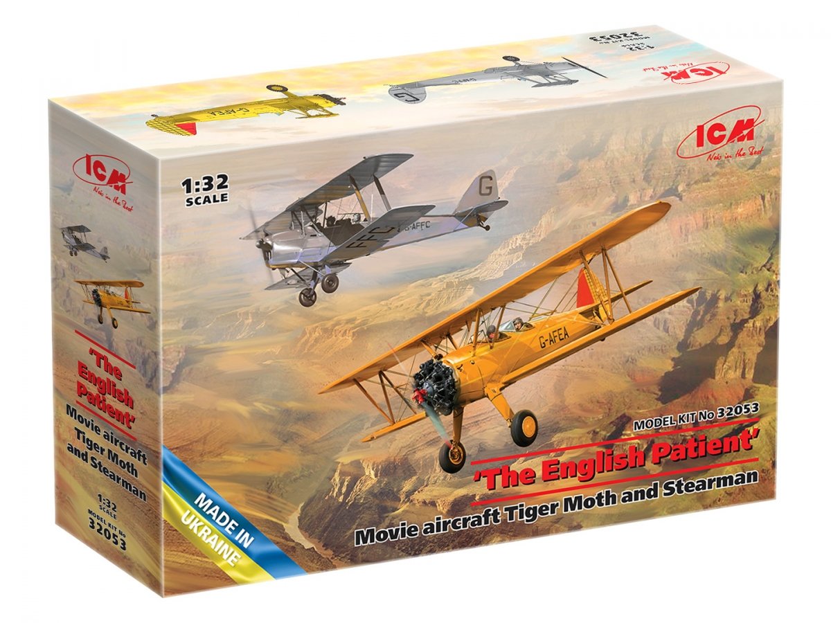 ICM 32053 The English Patient Movie Aircraft Tiger Moth and Stearman 1/32 – image 2