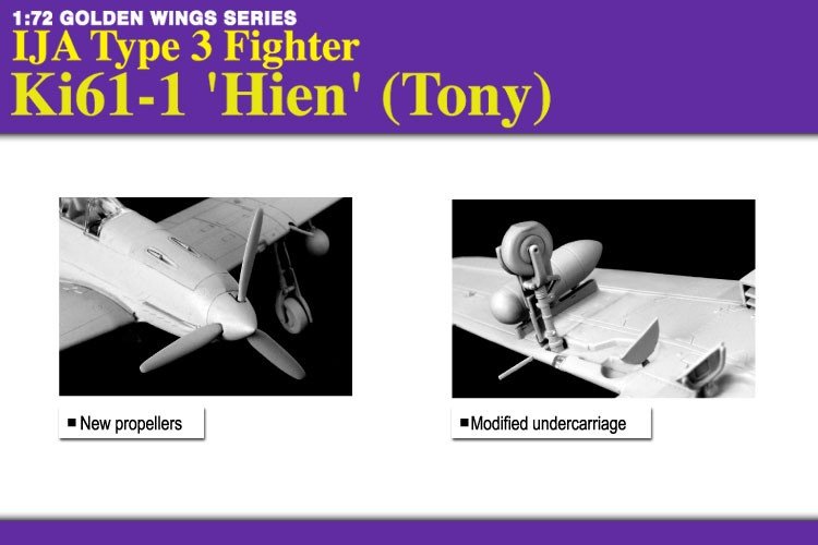 Dragon 5028 IJA Type 3 Fighter Ki61-1 &amp;#39;Hien&amp;#39; (Tony) 1/72 – zdjęcie 2