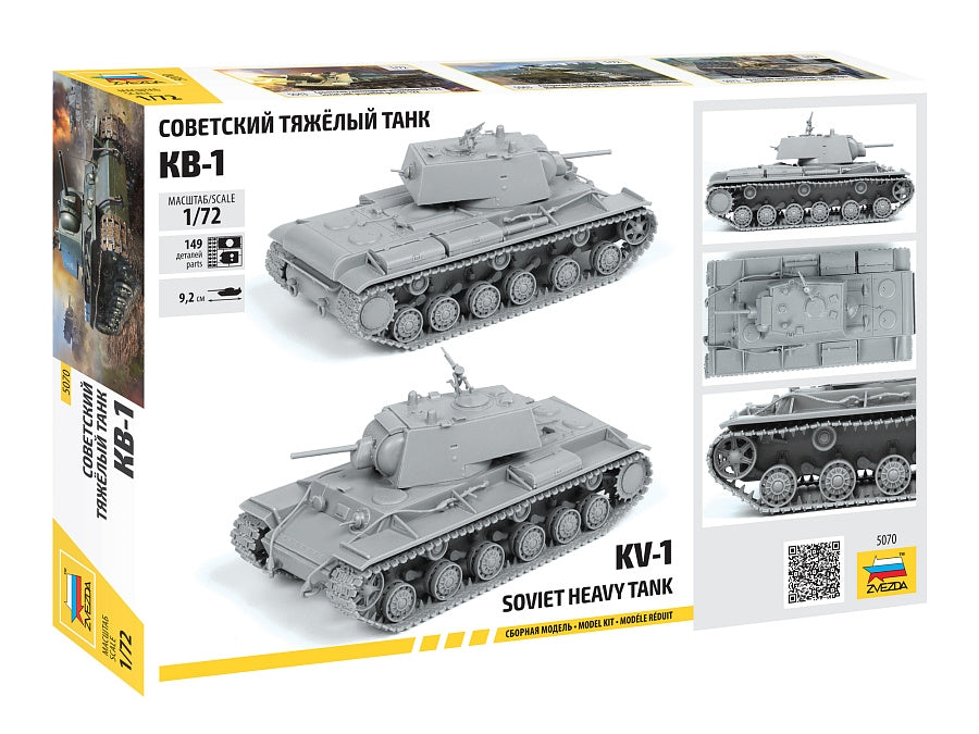 Zvezda 5070 KV-1 Soviet Heavy Tank WW II 1/72 – image 3