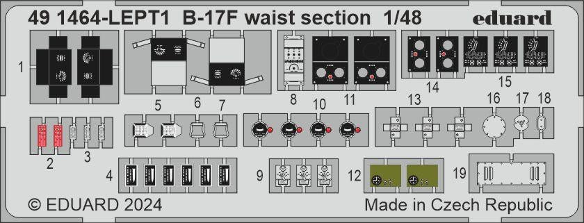 Eduard BIG49427 B-17F alternate nose (frame X) PART I EDUARD 1/48 – image 7