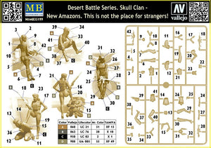 Master Box 35199 Desert Battle Series. Skull Clan - New Amazons. This is not the place for strangers! 1/35 – zdjęcie 3