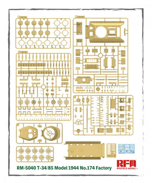 Rye Field Model 5040 T-34/85 Model 1944 No.174 Factory 1/35 – zdjęcie 2