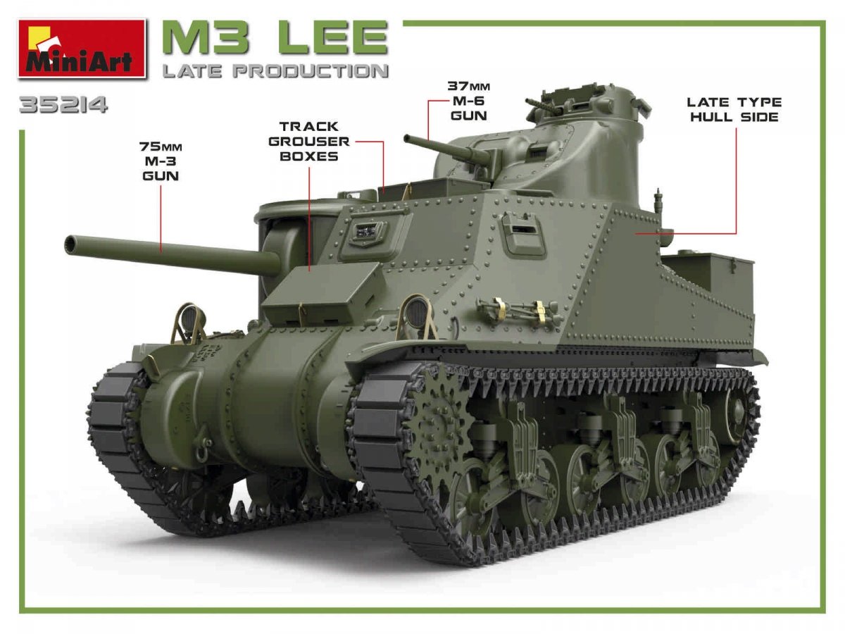 MiniArt 35214 M3 LEE LATE PROD 1/35 – immagine 2