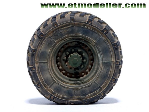 E.T. Model ER35-045 Modern US M1083 FMTV Standard Cargo Truck Weighted Road Wheels For TRUMPETER 1/35 – zdjęcie 2