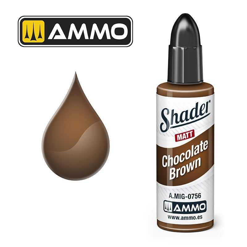 AMMO of Mig Jimenez A.MIG 0756 Chocolate Brown Shader Matt