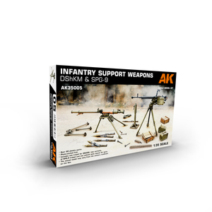 AK Interactive AK35005 INFANTRY SUPPORT WEAPONS DSHKM &amp;amp; SPG-9 1/35