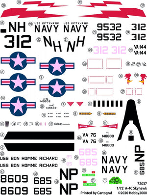 Hobby 2000 72037 A-4C Skyhawk ( Fujimi ) 1/72 – zdjęcie 2