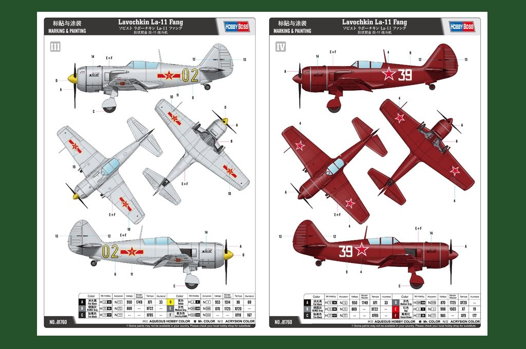 Hobby Boss 81760 Lavochkin La-11 Fang 1/48 – zdjęcie 4