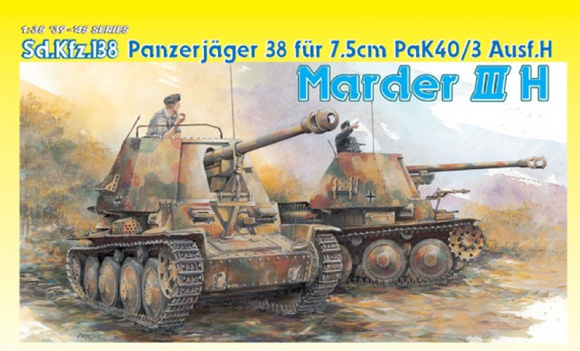 Dragon 6331 Sd.kfz 138 Panzerjager 38 fur 7.5cm Pak 40/3 Ausf H Marder III H 1/35