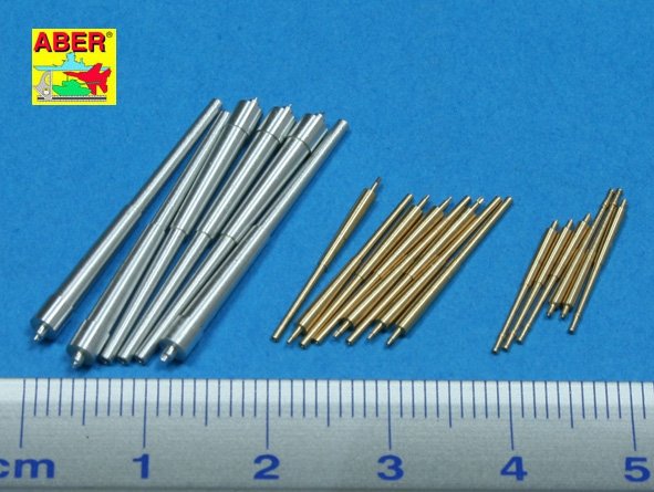 Aber 350L-44 Jeu de canons 280 mm x 6 ; 150 mm x 8 ; 105 mm x 6 pour cuirassés de classe Admiral Graf Spee (1/350) – image 2