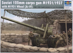 Trumpeter 02316 Soviet 122mm corps gun M1931/1937 with M1931 1/35