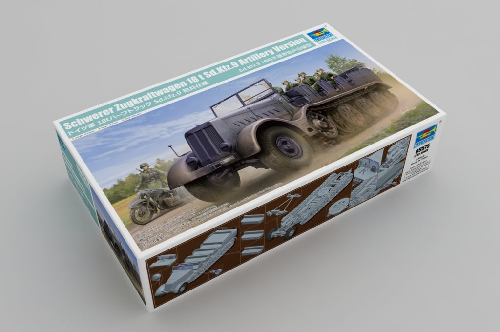 Trumpeter 09575 Schwerer Zugkraftwagen 18 t Sd.Kfz.9 Artillery Version 1/35 – zdjęcie 2