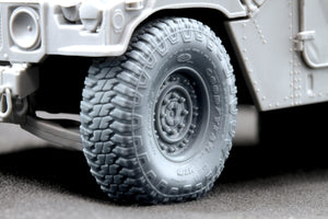 ScaleX WM 35001S HMMWV MT/R 24-bolt Sagged wheel set (Academy, ICM) 1/35
