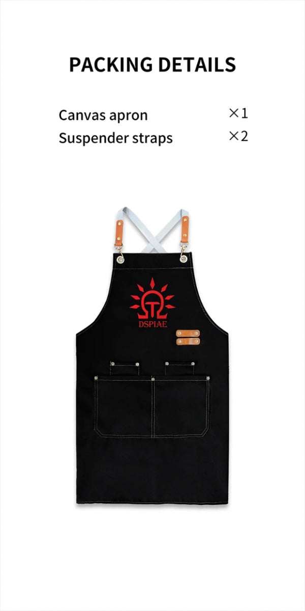 DSPIAE CAN-01 Canvas Working Apron – image 2