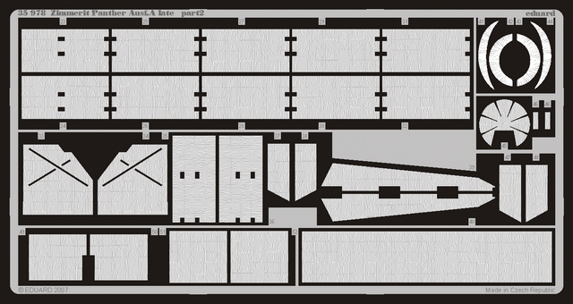 Eduard 35978 Zimmerit Panther Ausf. A late 1/35 Dragon – zdjęcie 2