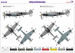 Wingsy Kits D5-09 MESSERSCHMITT Bf 109 E-1 and E-3 Legion Condor 1/48 – zdjęcie 18