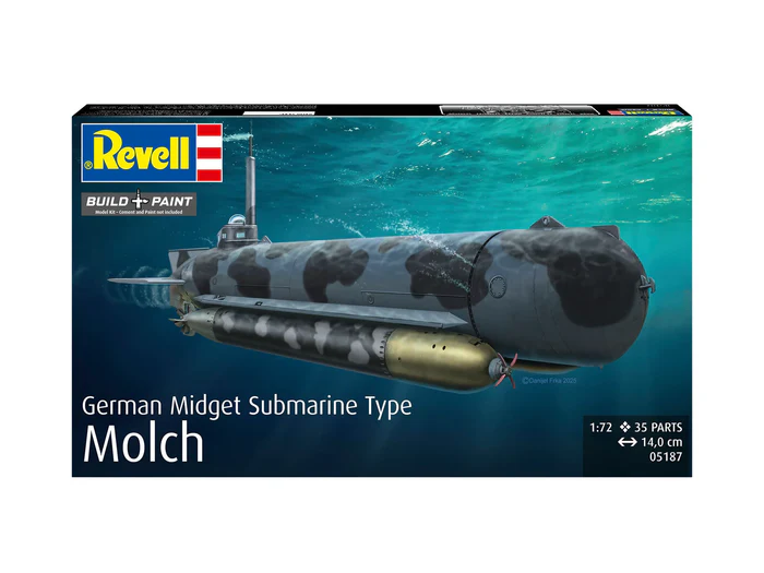 Revell 05187 German Midget Submarine Type Molch 1/72