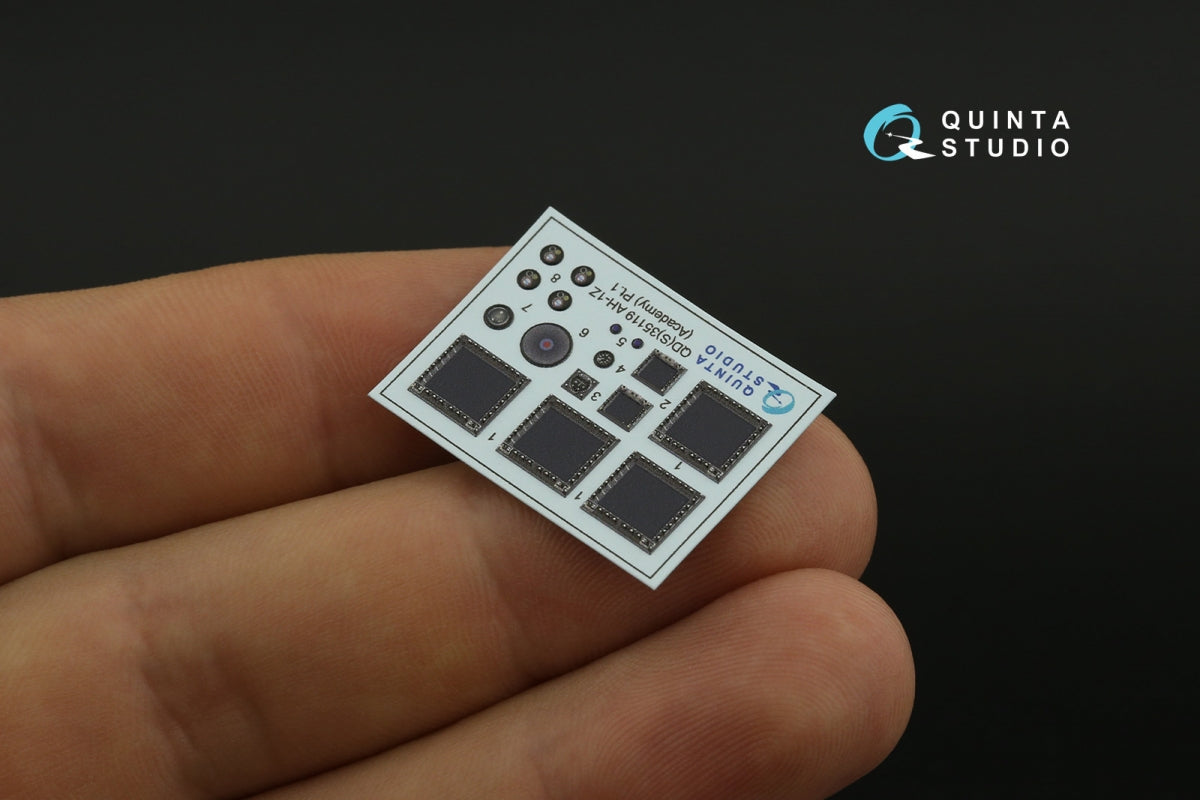 Quinta Studio QDS-35119 AH-1Z 3D-Printed coloured Interior on decal paper (Academy) (Small version) 1/35 – zdjęcie 3