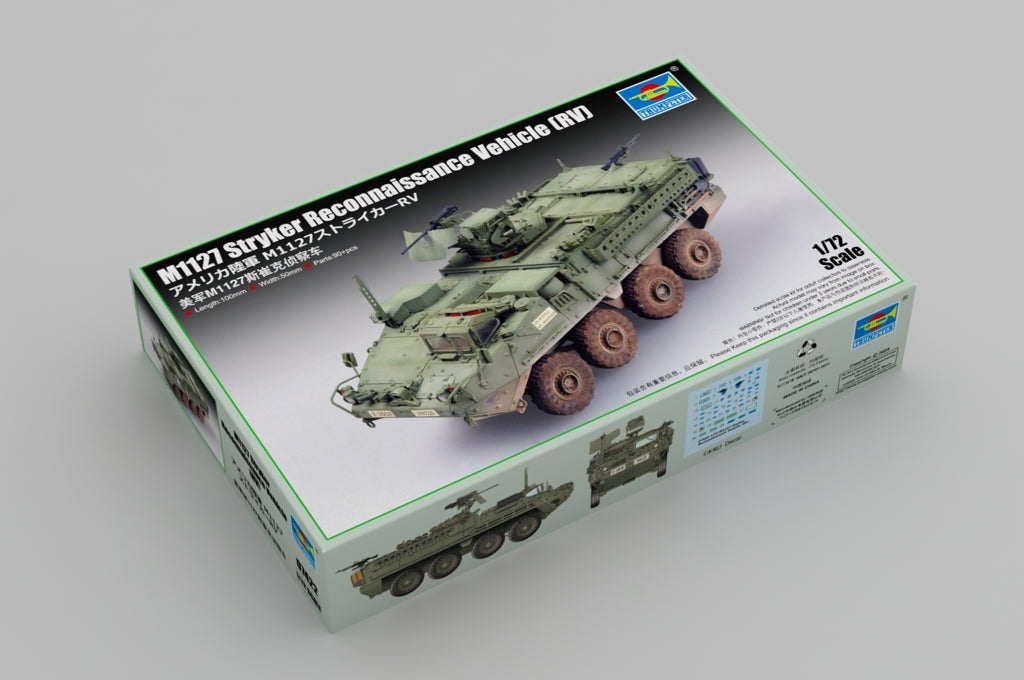 Trumpeter 07422 M1127 Stryker Reconnaissance Vehicle RV 1/72 – zdjęcie 2