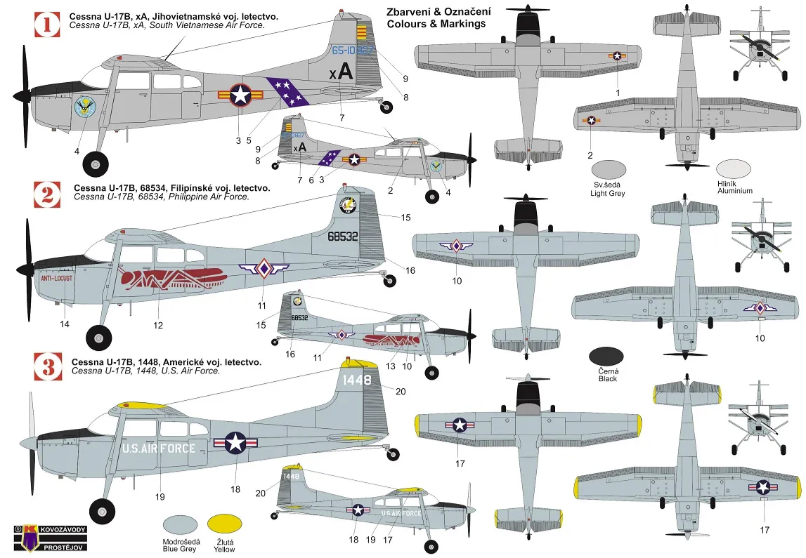 Kovozavody Prostejov KPM0235 Cessna U-17B Skywagon 1/72 – immagine 2