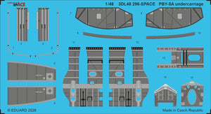 Eduard 3DL48296 PBY-5A undercarriage SPACE for Eduard, Revell 1/48