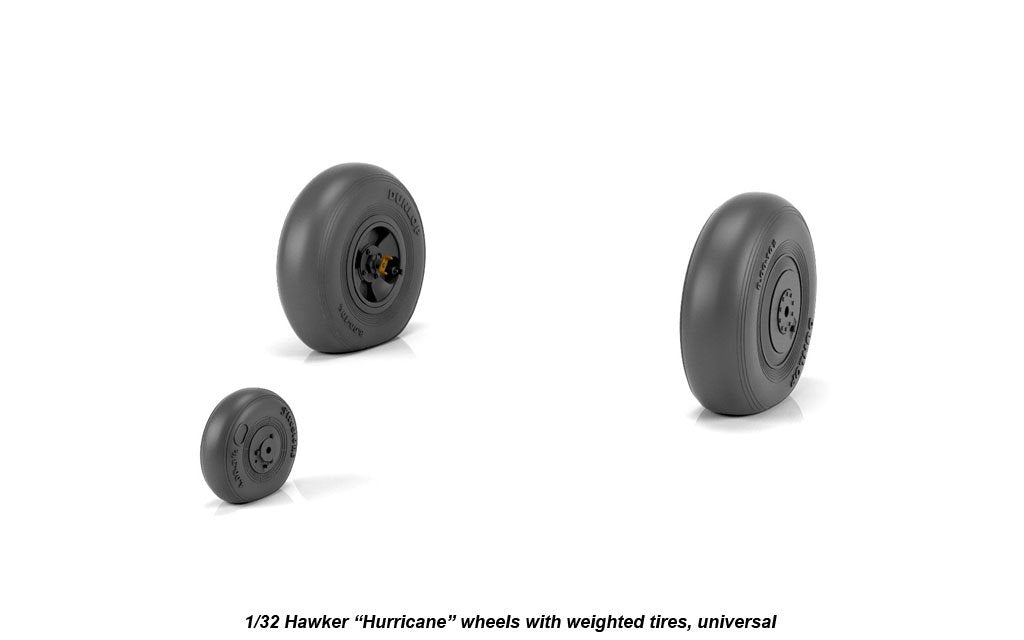 Armory Models AW32403 Hawker Hurricane wheels w/ weighted tires 1/32 – image 3