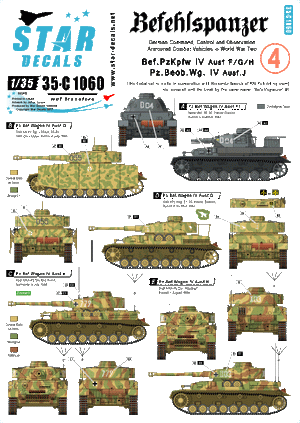 Star Decals 35-C1060 Befehlspanzer # 4 1/35