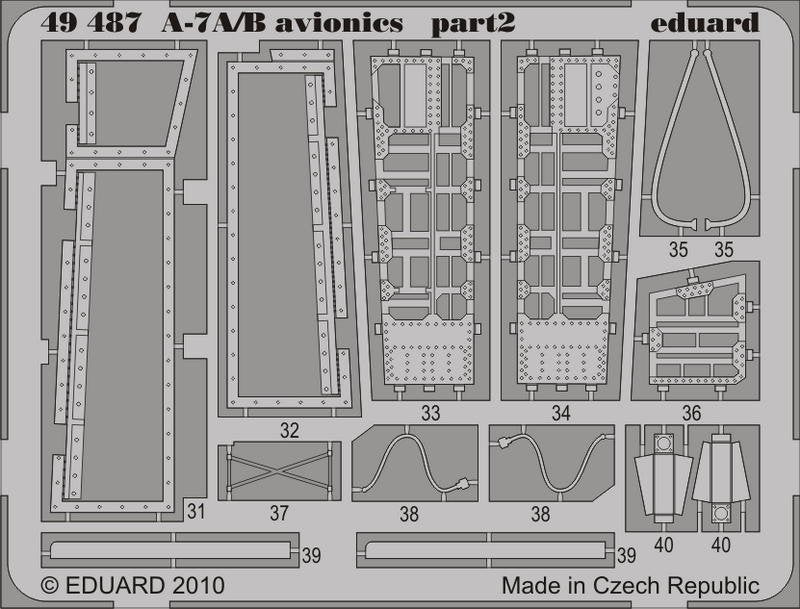 Eduard 49487 A-7A/ B avionics 1/48 Hobby Boss – image 2