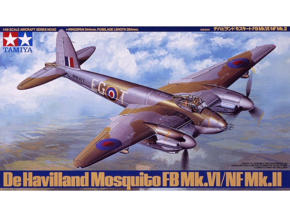 Tamiya 61062 De Havilland Mosquito FB Mk.VI/NF Mk.II 1/48 – zdjęcie 2