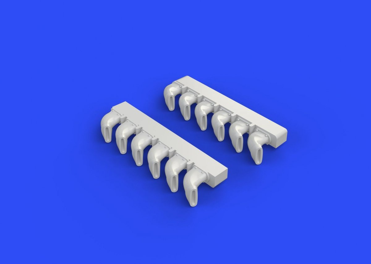 Eduard 672110 Spitfire exhaust stacks - fishtail EDUARD 1/72 – image 2